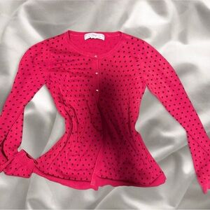 GAP Red Polka Dot Women's Cardigan